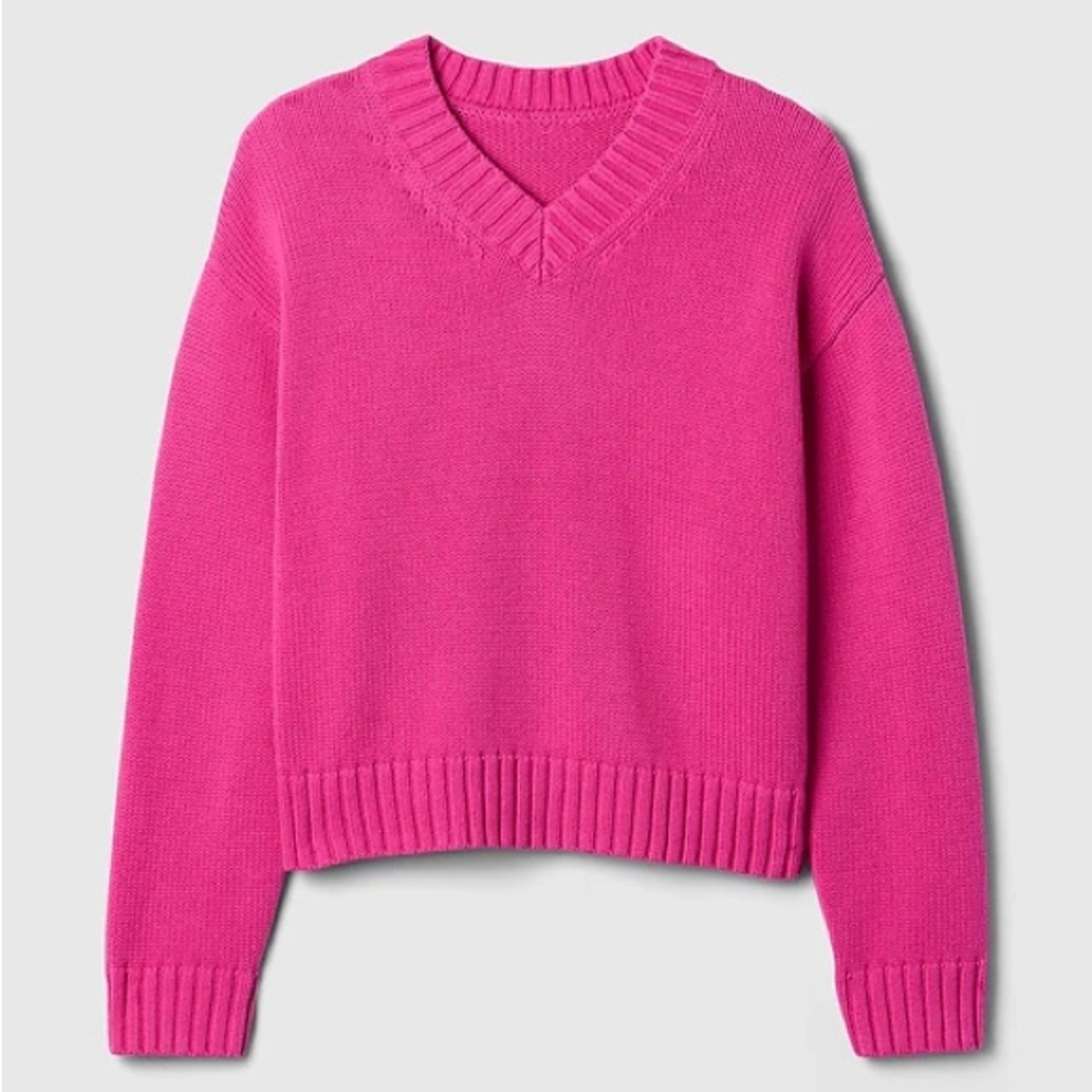 GAP Pink V-Neck Sweater